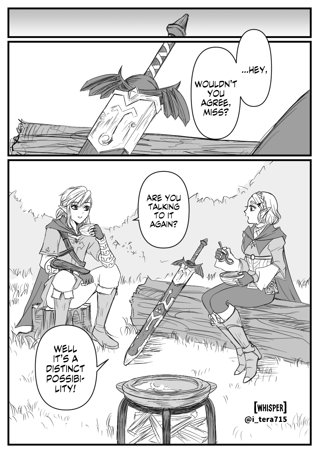 The Legend of Zelda: Breath of the Wild - Whisper (Doujinshi) cover